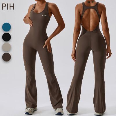 China Breathable Yoga Wear Sports Fitness Sports Wear Hip Micro Abdominal Tight Micro Abdominal Stretch One-Piece Sports Jumpsuit for sale