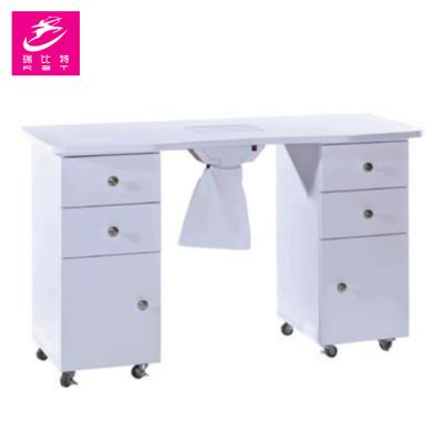 China Cheap nail table 2018 fashion beauty salon furniture nail table manicure table for sale for sale