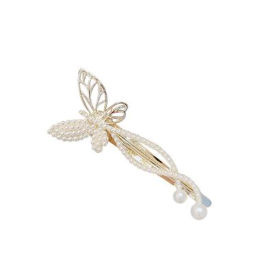 China New Fashion Crystal Alloy Hairpin Bow Hair Accessories Butterfly Hairpin Headband For Women for sale