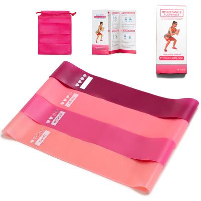 China Running Hip Strength Training Cloth Booty Bands, Wide Hip Home Fitness Circle Anti Slip Exercise Resistance Bands for sale