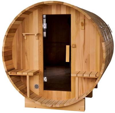 China Portable Cheap Outdoor Computer Control Panel Saunas Dry Barrel Sauna Steam Bath for sale