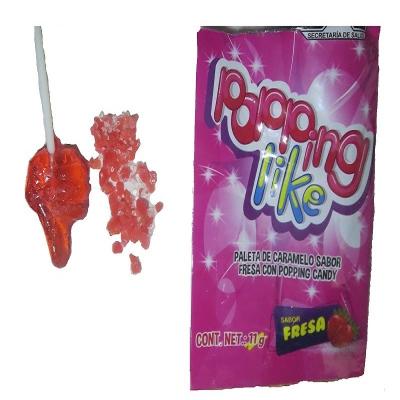 China Natural Popping Candy With Lollipop 3g+8g OEM Service Available Nature Color Flavor for sale