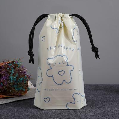 China Recyclable High quality distinctive Draw String Bear Cartoon Gift Candy Bag Wedding Baby Shower Birthday Party Decorations Baking Bag for sale