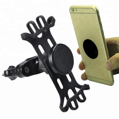 China ABS+Magnet+silicone Universal 360 Swivel Anti-Reject Magnetic Bike Phone Holder With Bandages for sale