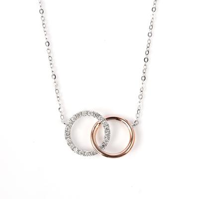 China Casual / Sporty High End Customized Chain For Women Or Men Jewelry Couple Ring Necklace for sale