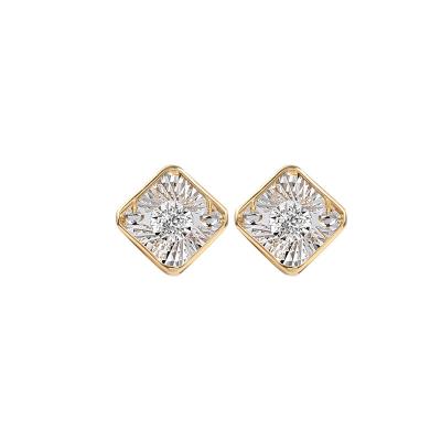 China Fashionable Casual/Sporty Regular Geometric Trendy Stud Diamond Earrings Creative Jewelry for sale