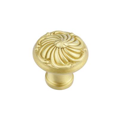 China Linson Furniture Cabinet Accessories Door Knobs Strong Rust Proof And Top Loading Brass Handle for sale