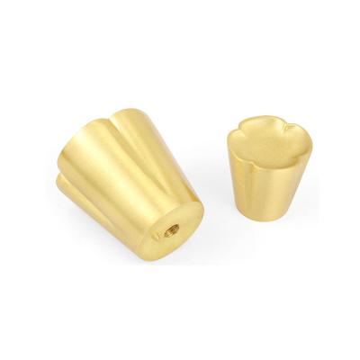 China Strong Rust Proof And Linse Furniture Hardware Real Loading Hardware Brushed Brass Handle for sale