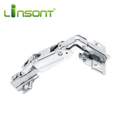 China Best Price Traditional 165 Degree Slide On Corner Hinge Floor Hinge Cabinet Fittings Furniture Hinge for sale