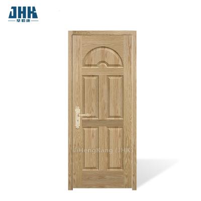 China JHK-015 N-teak texture unfinished Veneer door Natural wood veneer door skin Wooden door Good quality for sale