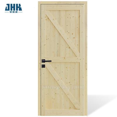 China JHK-SK10 Pine Design Mobile Home Door can be used in any situation of the door entrance door design for sale