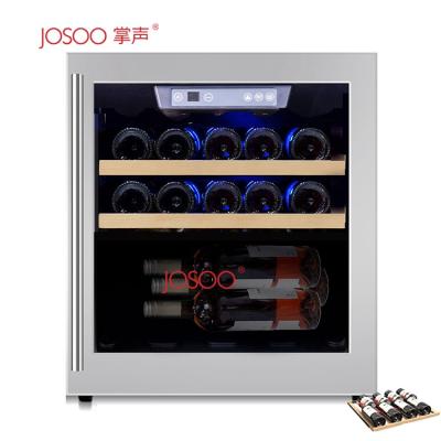 China Frostless OEM 14 Bottles Mini Wine Fridge Stainless Wine Cooler Compressor Built In Cellar for sale