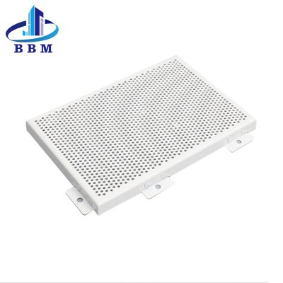 China Modern Perforated Porcelain Metal Wall Facade 2mm Ventilated House for sale