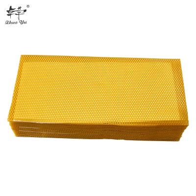 China 2021 Bee View 2021 Deep Shallow Natural Beeswax Honey Base Pure Sheets for sale