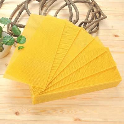 China Beekeeping Beeswax Sheet Natural Bulk Yellow Bee Life Leaf for sale