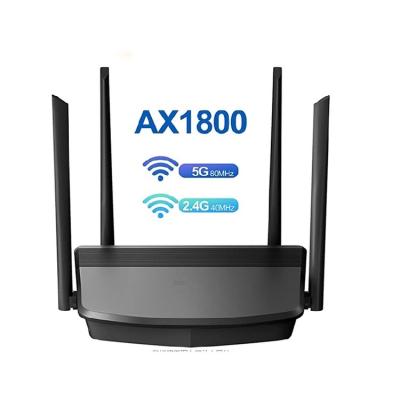 China Home High Quality Dual Band Dual Band 2.4/5.8g 4lan Router 1800mbps Wifi 6 Wireless Wifi Router for sale