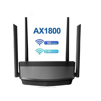 China Best And Cheap Wifi 6 Full Port Dual Band Gigabit 2.4/5.8g 4lan Home Wireless Router 1800mbps for sale