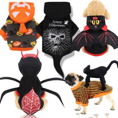 China Viable Cat Hoodie Coat Custom Halloween Cosplay Cartoon Fleece Dog Pet Clothes Dog Costume Pet Cloth for sale