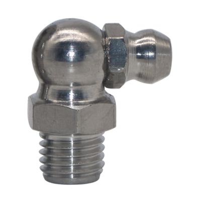 China Spare Parts SYD-929 Stainless Steel 201 SS 304 8mm Automotive Pressure Greaser Fitting M8X1 90 Degree Lubrication Fit / Grease Nipple for sale