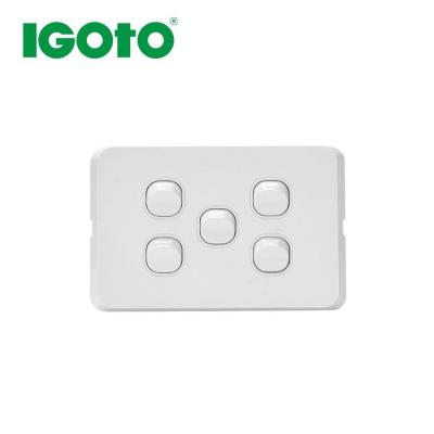 China Good Quality RS310 Electrical Smart Home Wall Switches 5 Band Residential/All-Purpose Australian Standard 2 Way for sale