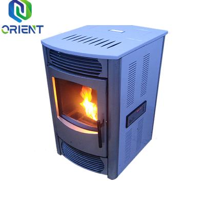 China Equip with remote control; Auto-cleaning Ash Wholesale Porcelain Pellet Stove for sale