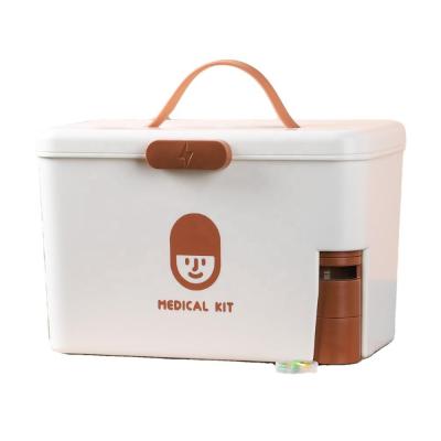 China New design sustainable family emergency Japan style plastic portable medicine storage box for home for sale