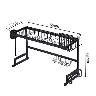 China Sustainable Stainless Steel Dish Drying Rack Kitchen Storage Organizer Shelves Cabinet Sink Utensil Rack Drying Rack for sale