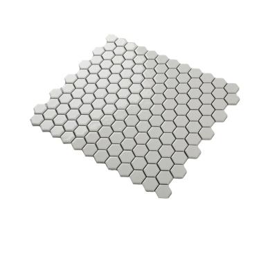 China Guyuan modern white gray black ceramic mosaic kitchen exterior wall tile for bathroom wall for sale