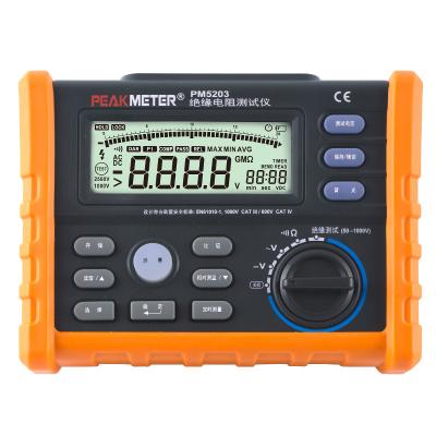 China 1000V DC Voltage Digital Insulation Tester 100GOhm Max Auto Calculate PI And DAR for sale