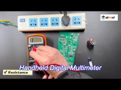 overload protection handheld digital multimeter with t - rms wide range and high precision