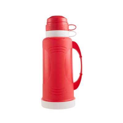 China Business Thermos Coffee Pot Plastic Inner Glass Thermo Vacuum Flask for sale