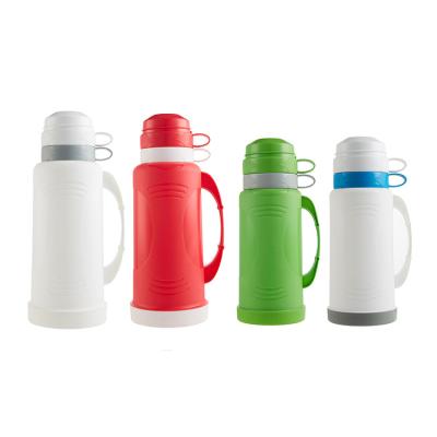 China Business Refill Colored Plastic Glass Vacuum Flask (HPS-25T180) For Water Juice Home Use Milk Tea Outdoor Travel Thermoses With Cup for sale