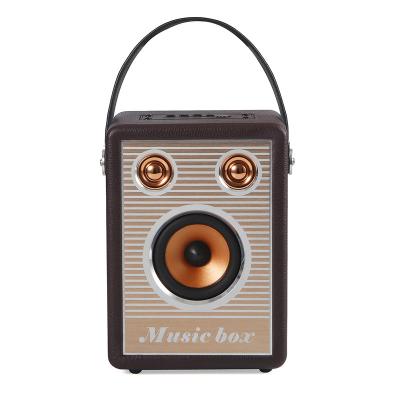 China No Handbag Wooden Portable Speakers Leather Wireless Speaker for sale