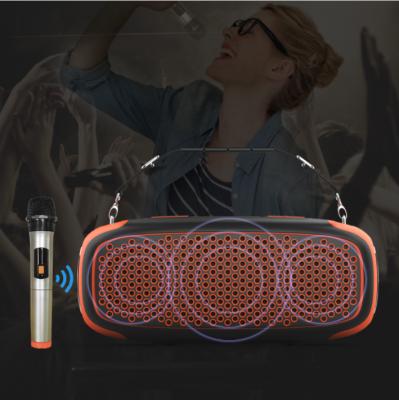 China Fashion IPX6 Wireless Waterproof Sports Outdoor Bass Speaker Over Handle 50W Wireless Speaker With Microphone for sale