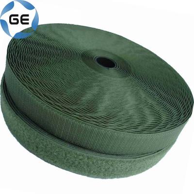 China Durable high quality dyed hook and loop tape 40% nylon and 60% polyester sew on various color and width for sale