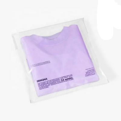 China Waterproof Eco Friendly Translucent Custom Custom Print T-shirt Self Adhesive Bag Ads Shipping Poly Express Packaging Bags for sale