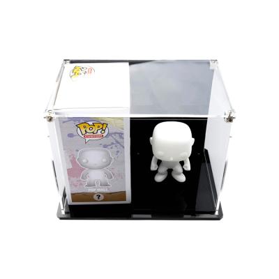 China Recyclable Easy Assemble 4 Inch Funko POP Removable Single Side Protector Funko Pop Acrylic Display Stand for sale