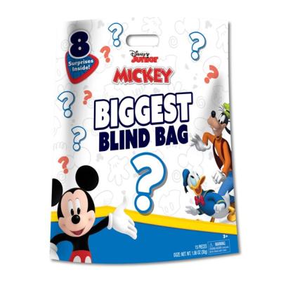 China Barrier 20 Inch Small Toy Packaging Bag Glow In Dark Disney Doll Packaging Custom Plastic Special Shape Mylar Heat Seal Toy Bag for sale