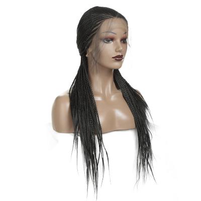 China Regular Wave 150% Density Synthetic Hair Bwig 30 Inch Long Wig Lace Front Braid Wigs for sale