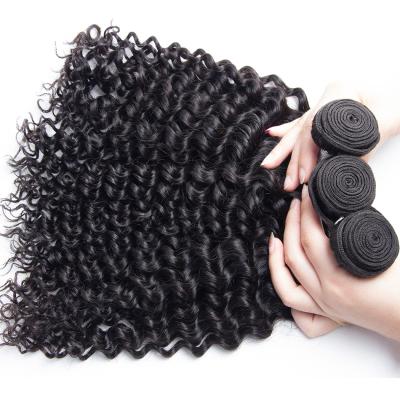 China Hot seling deep wave brazilian hair bundles 9a natural wave brazilian raw hair extension with weave frontal micro silk weft hair for sale