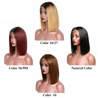 China Isee hair natural cosplay wigs wave back wig hot sales ombre wig silky straight lead and brown short hair color 1b/27 for sale