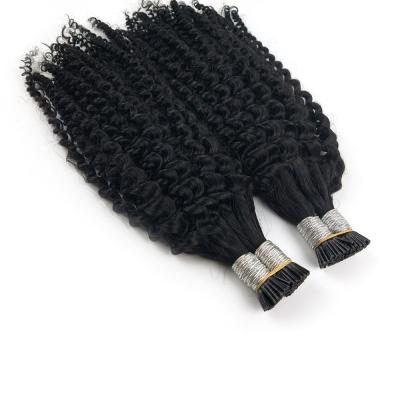 China Hot Selling Curly Curl Hair Extensions Russian Natural Black Black Afro Hair Extensions Curly Curl Hair Extensions for sale