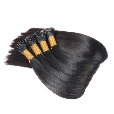 China Yexin Best Selling Silky Straight Raw Indian Natural Color Hair I Tip Hair Extension Silky Straight Hair Extension European Yexin for sale