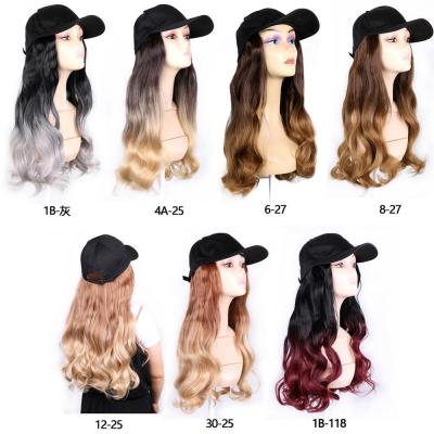 China Fashionable Long Hair Wave Cap Wigs Body Wave French Curls Synthetic Braiding Hair Wig Cap for sale