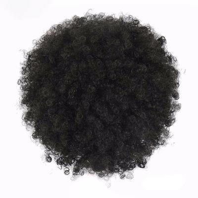 China Cheap Price 8 Inch Afro Hair Blast Curly Synthetic Hair Ponytails Bun Maker High Temperature Silk Hair Extension Bun for sale