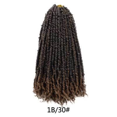 China Flame Retardant Synthetic Afro Passion Hair Low Temperature Fiber Curly Low Temperature Fiber Curly Synthetic Hair For Braids for sale