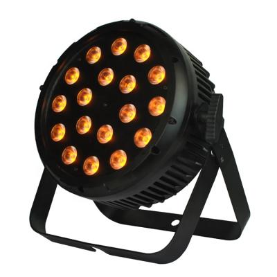 China Flat Round Stage Par Light 18x12W RGBWA 5in1 Disco KTV Wedding Party Light JOYRAY LED for sale