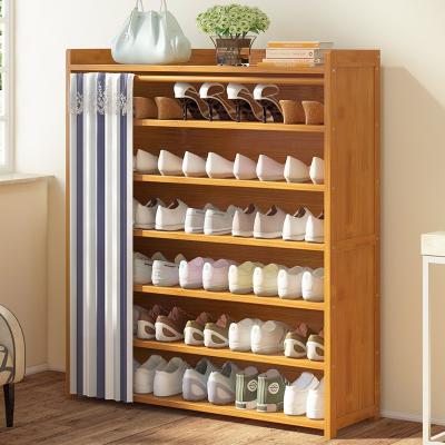 China Haichuan Convertible Bamboo Shoes Rack Over Door Shoes Stand Shelf Home Shoes Rack Cabinet Home for sale