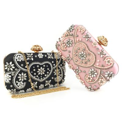 China BM5005 Hot Selling Fashion Fashion Mini Women Diamond Crystal Evening Bag Party Dinner Evening Pinch Soft Beaded Women for sale