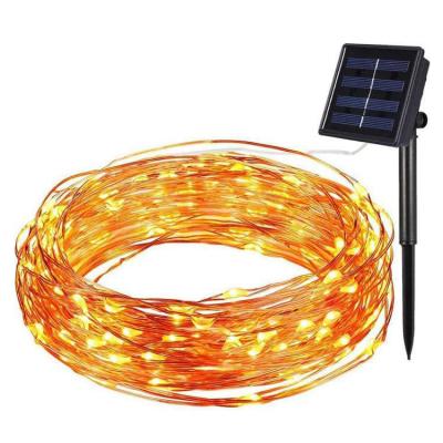 China Solar Powered Customized IP65 Copper Wire Solar Powered Rice Decoration Holiday Festival Light String With Multi-Modes for sale